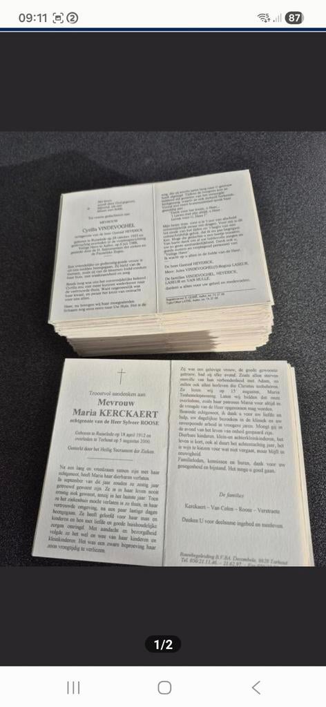 Bidprentjes Izegem, Verzamelen, Bidprentjes en Rouwkaarten, Ophalen of Verzenden