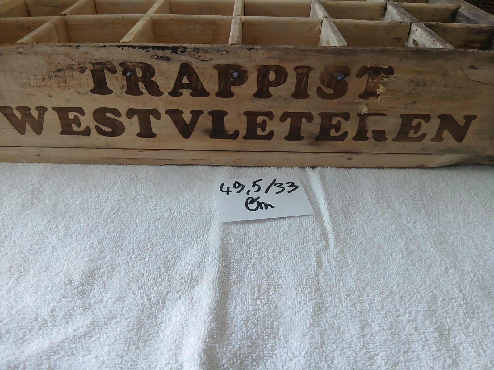 2 lege bakken van trappist West Vleteren, Verzamelen, Ophalen