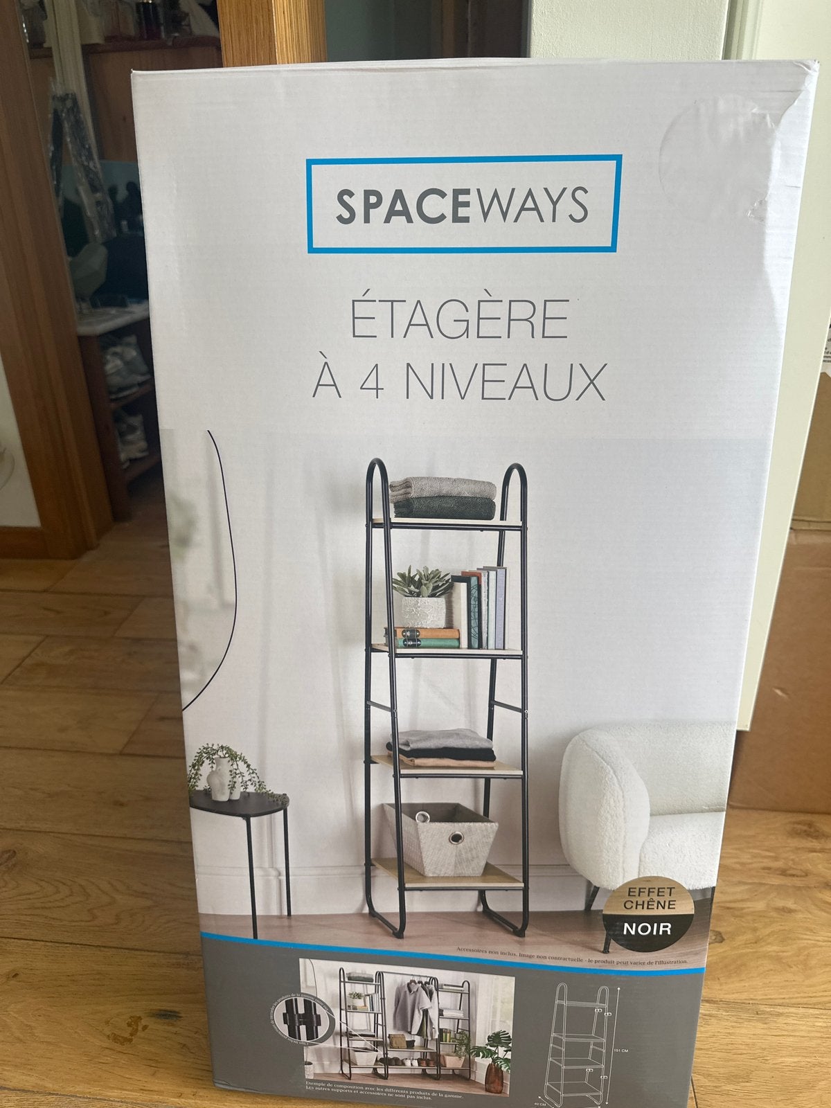 Étagère neuve à 4 niveaux encore emballée, Enlèvement, Neuf
