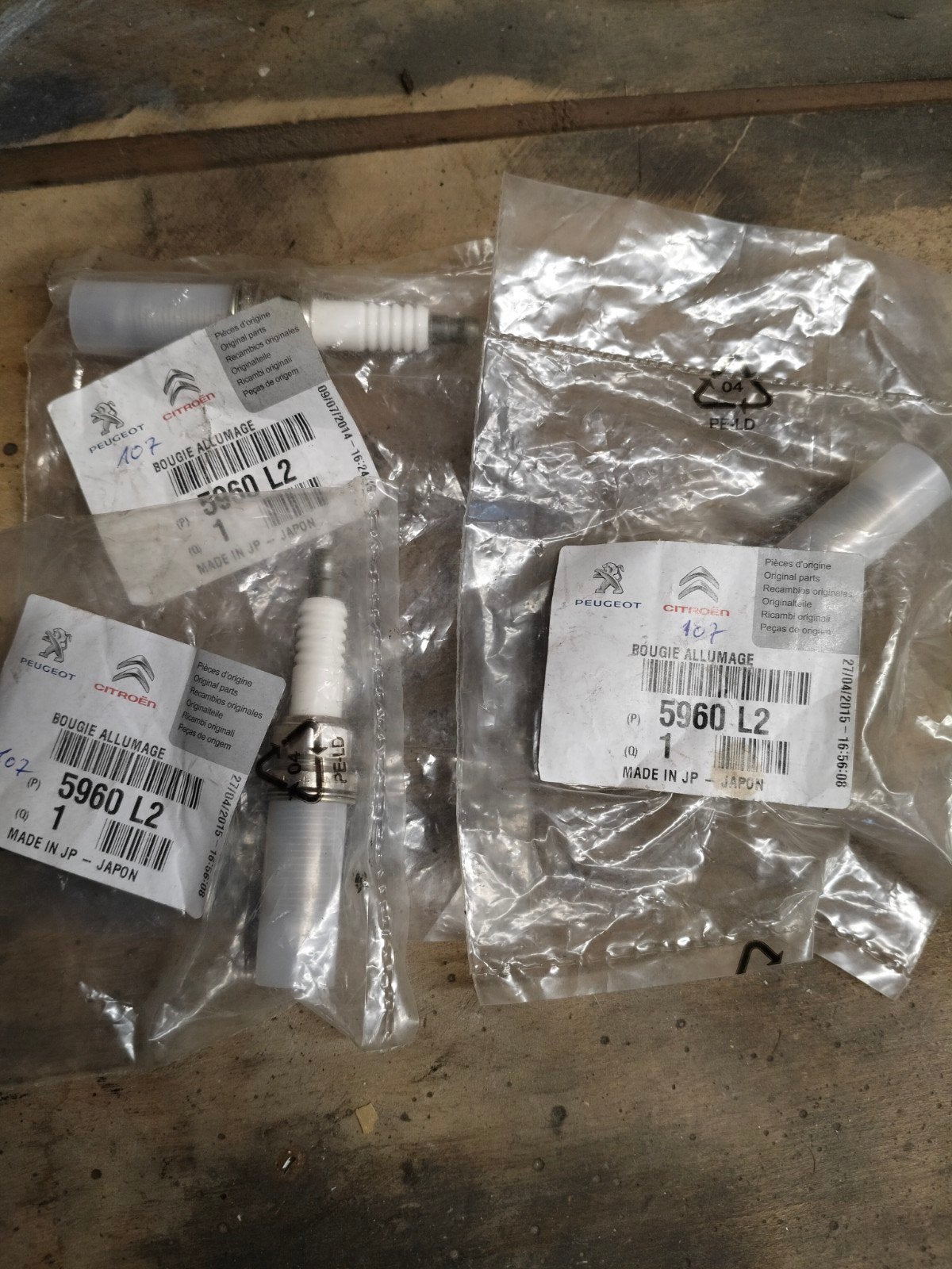 Peugeot 107 bougies, Ophalen, Peugeot