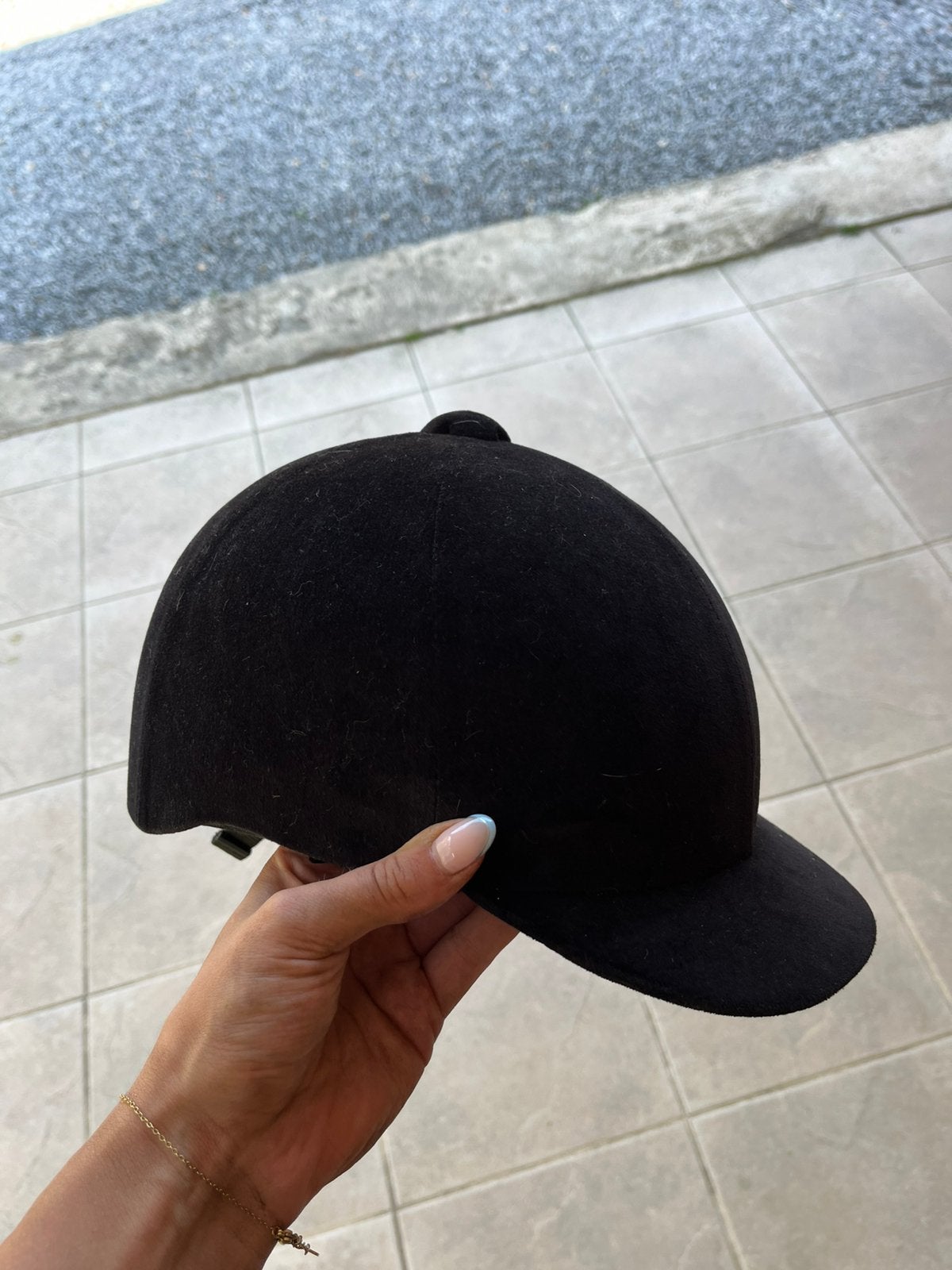 Tok/rijhelm, Dieren en Toebehoren, Paardrijkleding, Ophalen, Fouganza, Zo goed als nieuw, Rijhelm/cap