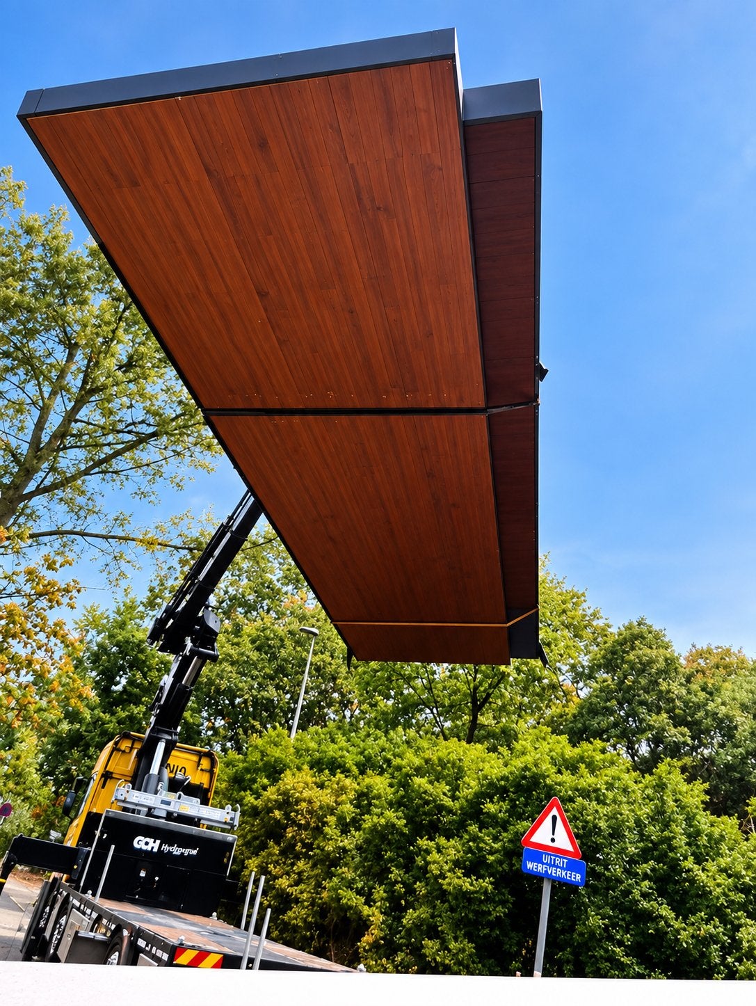 Professionele overkapping - Laadstation – 10  x 20 m 3 stuks, Enlèvement