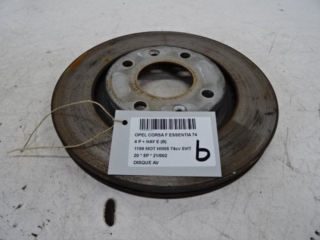 FREIN DISQUE AVANT Opel Corsa F (UB / UH / UP) (01-2019/-), Opel, Opel Automobile GmbH, Utilisé, Kontakt-opel@opel.com