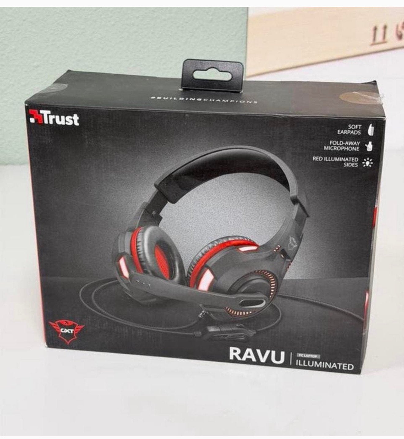 Trust GXT-407 Ravu Verlicht Gaming Headset koptelefoon Nieuw, Computers en Software, Headsets, Nieuw, Ophalen of Verzenden, Gaming headset
