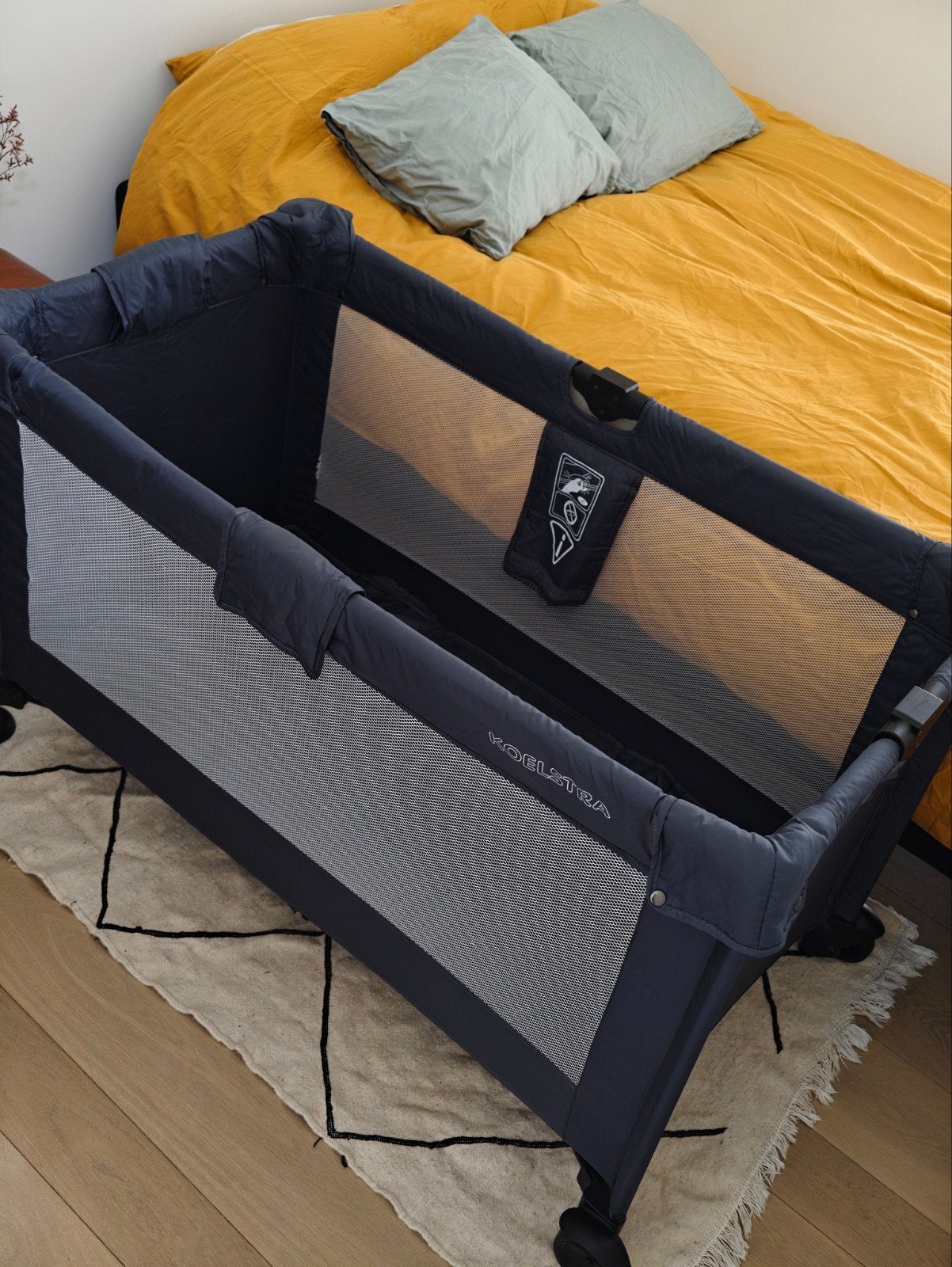 baby reisbedje Koelstra met matras en hoeslaken, Ophalen, Gebruikt, Reisbedje