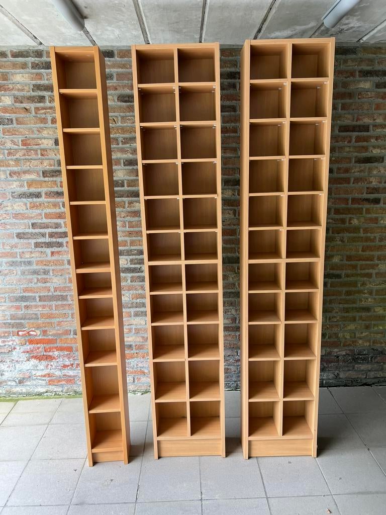 CD DVD rekken rekjes Ikea 2dubbele en 1 enkele 2meter hoog, Huis en Inrichting, Ophalen, 150 discs of meer, Zo goed als nieuw