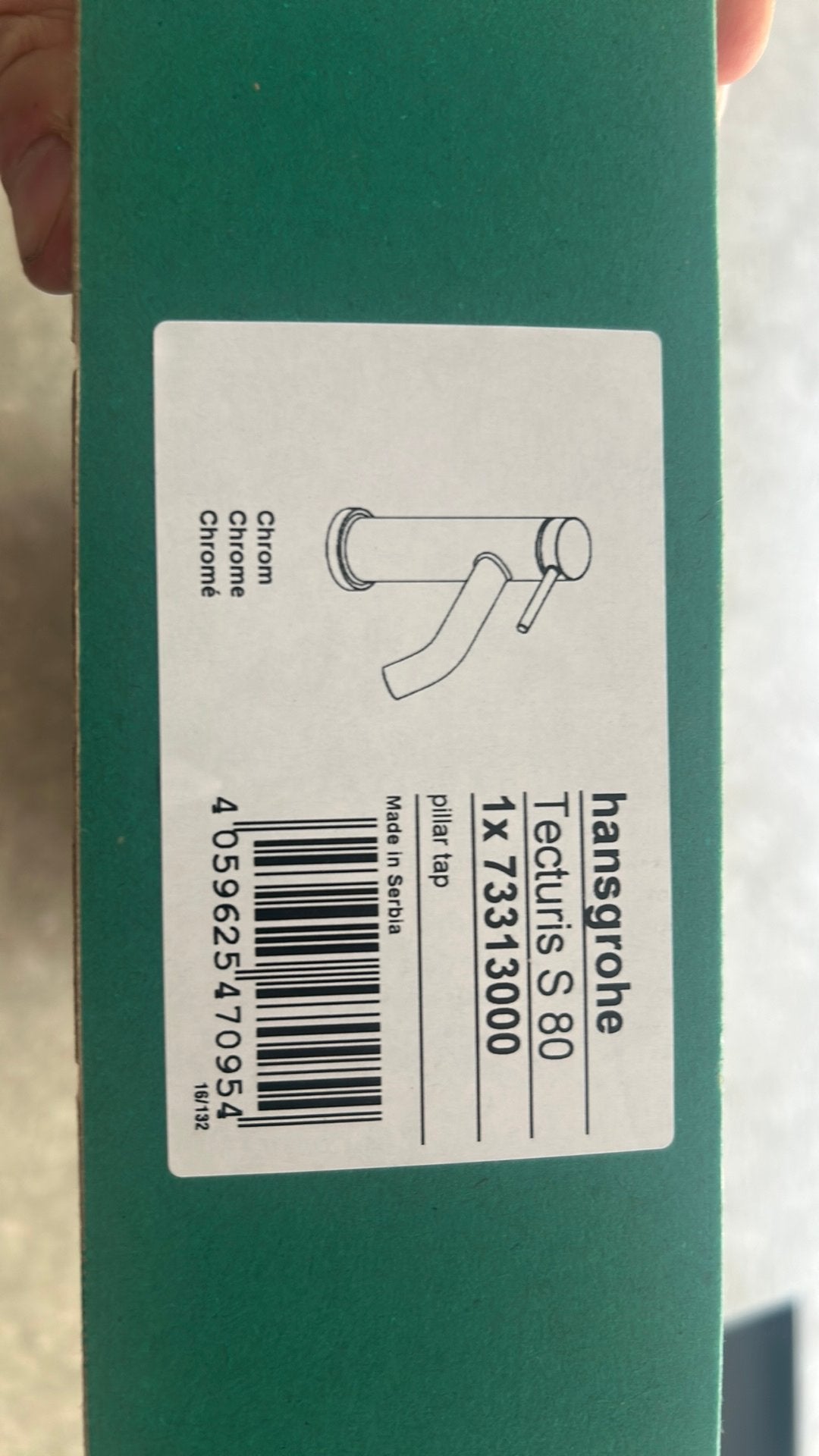 2x Hansgrohe Tecturis S 80, Enlèvement, Neuf, Chrome, Robinet