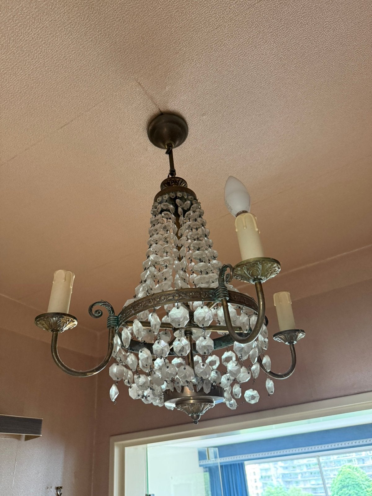 Lustre vintage . Antiquités, Maison & Meubles, Enlèvement, Utilisé