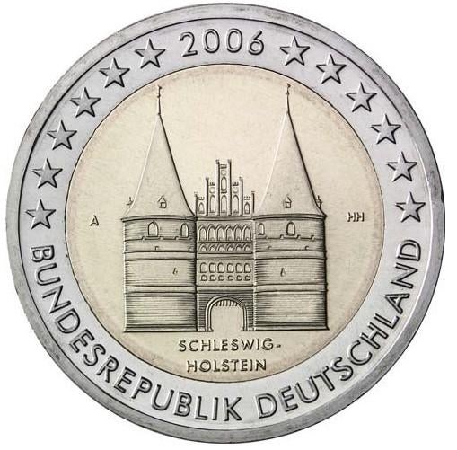 2 euros Allemagne 2006 Holstentor Lübeck, Enlèvement ou Envoi, Allemagne, 2 euros