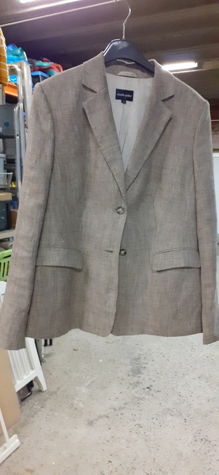 beige blazer maat 42, Kleding | Dames, Ophalen of Verzenden, Maat 42/44 (L), Beige