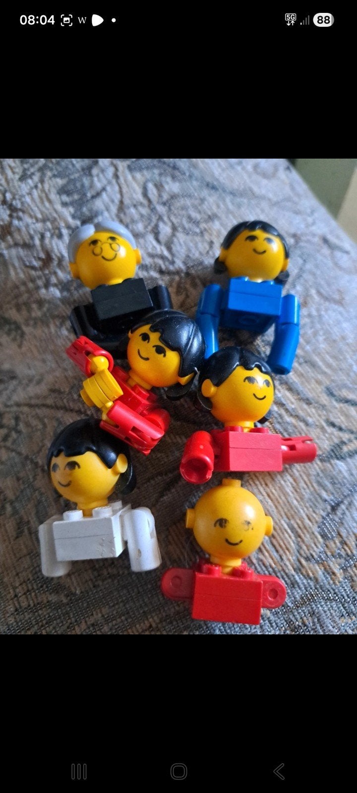 6 vintage lego homemaker figuren, Kinderen en Baby's, Speelgoed | Duplo en Lego, Ophalen of Verzenden, Gebruikt, Overige typen