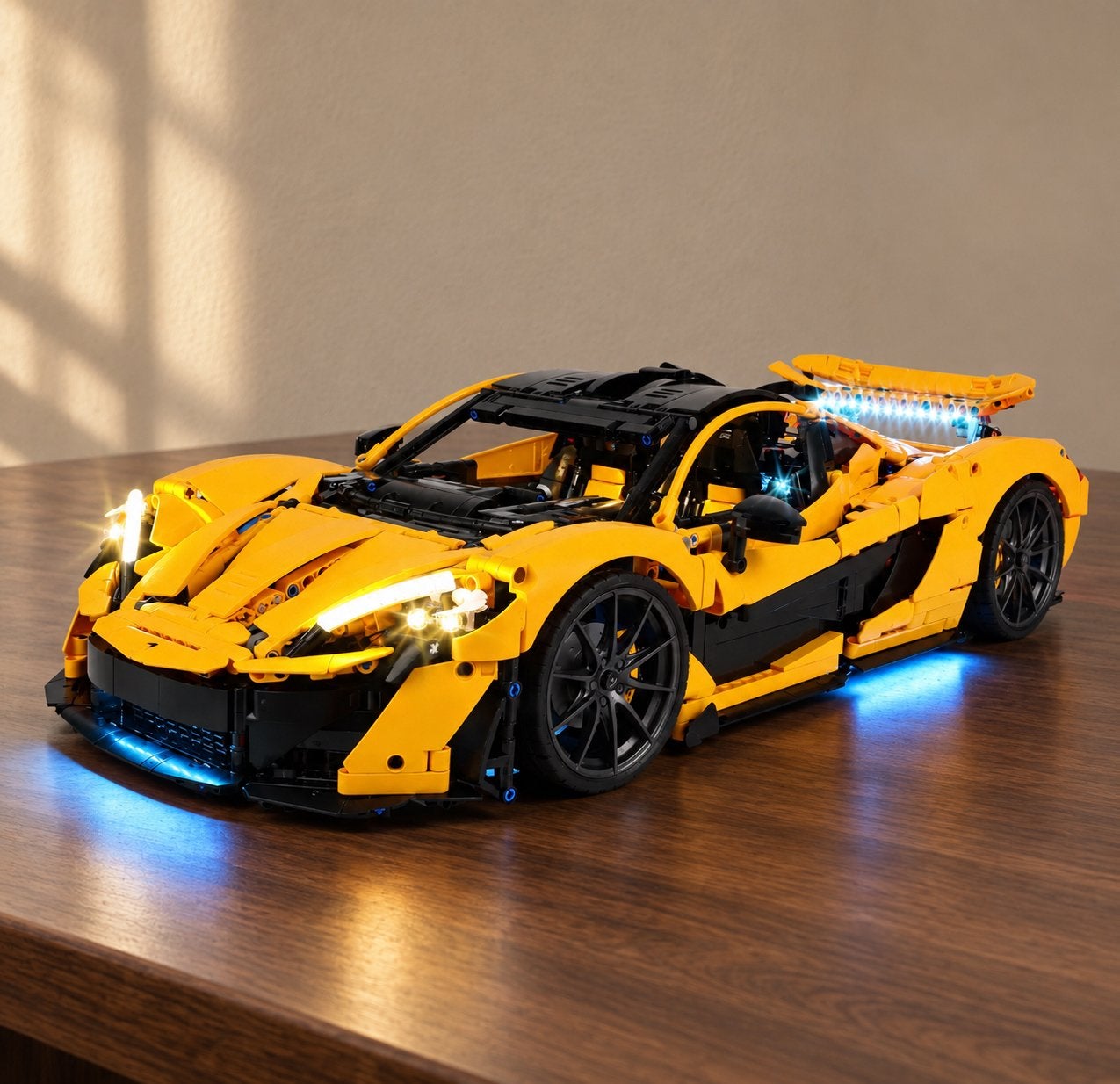 Technic McLaren P1 Jaune avec Kit LED– Voiture de Collection, Collections, Enlèvement ou Envoi, Neuf