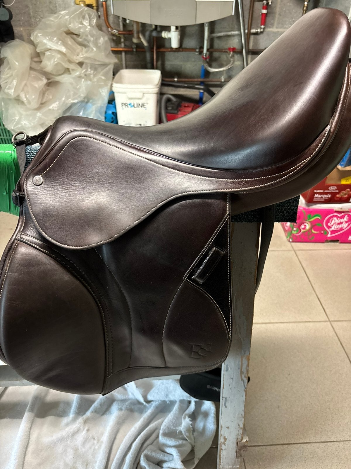 Springzadel equiline te koop, Dieren en Toebehoren, L (17.5 inch), Gebruikt, Ophalen of Verzenden, Springen