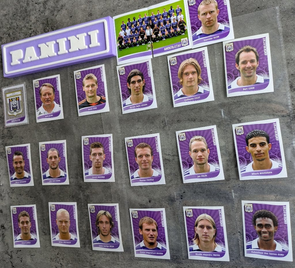 Autocollants  Panini Football 2009 ANDERLECHT RSC 21x foot, Enlèvement ou Envoi, Neuf