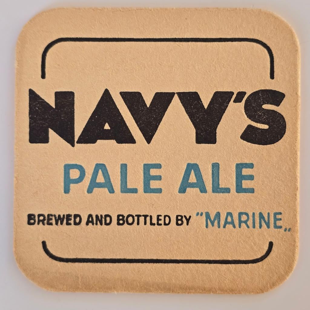 Bierviltje Bierdeckel Coaster van de marine, Verzamelen, Biermerken, Verzenden, Gebruikt, Viltje(s)