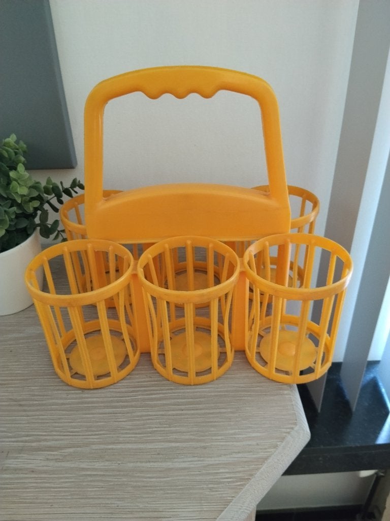 vintage flessen mand, Ophalen of Verzenden, Zo goed als nieuw, Mand