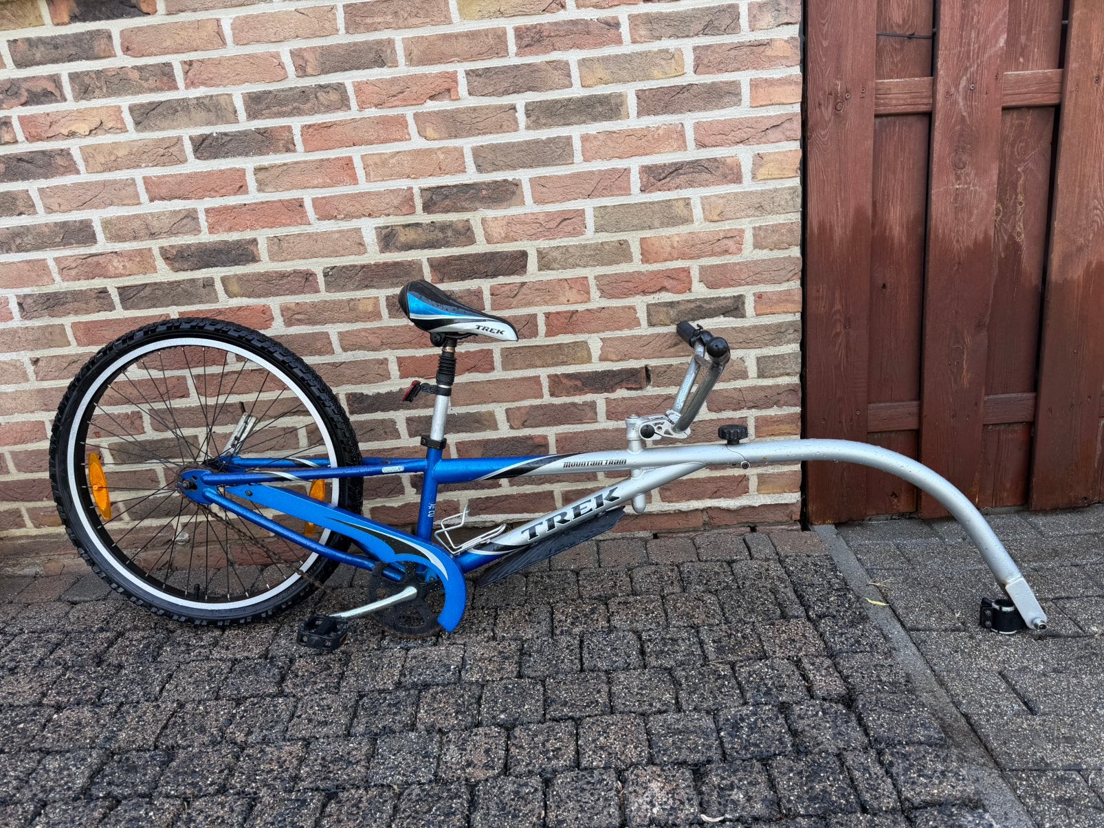 Tag-a-long fiets, aanhangfiets, Fietsen en Brommers, Fietsaccessoires | Aanhangwagens en Karren, Ophalen, Gebruikt, Aanhangfiets