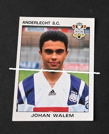 Panini Football 96 RSC Anderlecht Johan Walem, Verzenden, Nieuw, Poster, Plaatje of Sticker