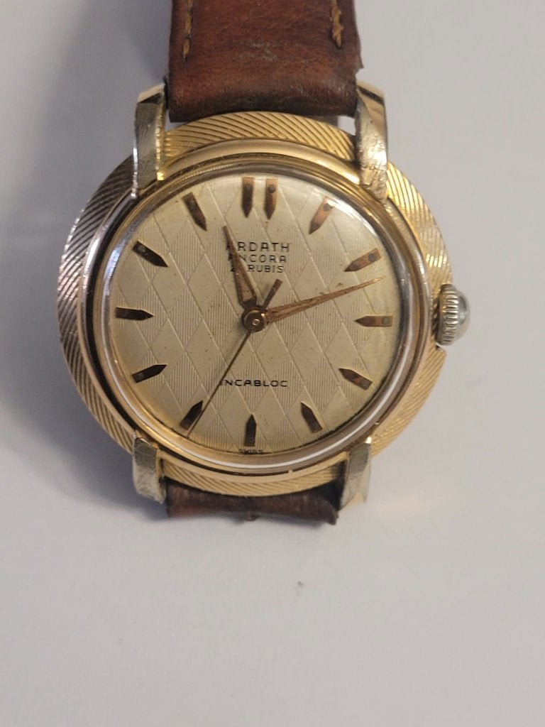 Montre Ardath Ancora Homme 21 Rubis Incabloc 1950, Enlèvement ou Envoi