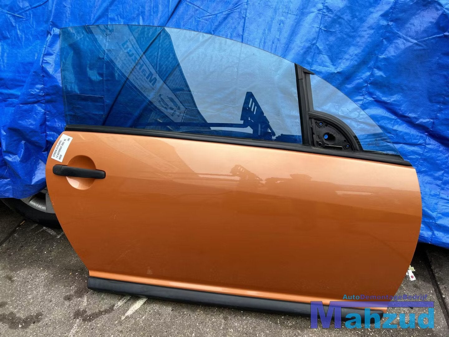 CITROEN C3 PLuriel oranje KHUD rechts deur portier 2003-2010, Citroën, Stellantis N.V., Utilisé, Porte