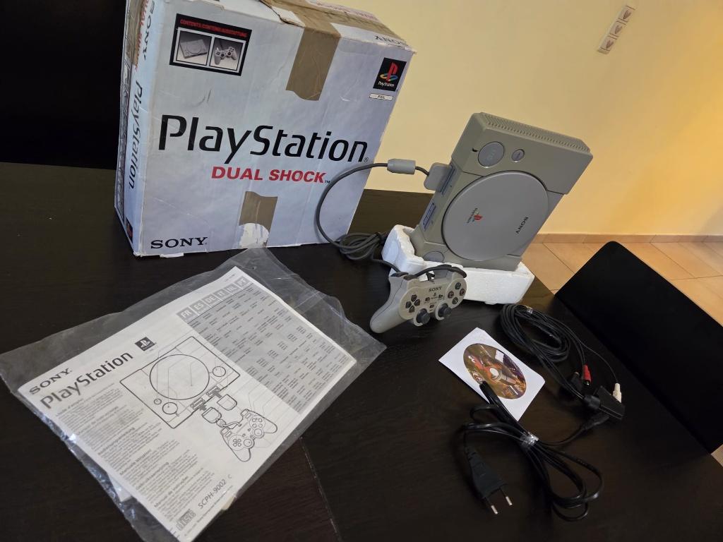 consol ps1, Games en Spelcomputers, Spelcomputers | Sony PlayStation 1, Ophalen of Verzenden, Gebruikt, Met 1 controller, Met games