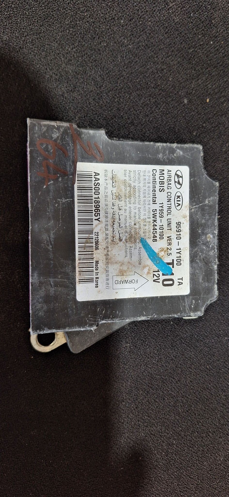 Originele Airbag Stuurmodule Computer Kia Picanto TA - 95910, -, -, Ophalen of Verzenden, -