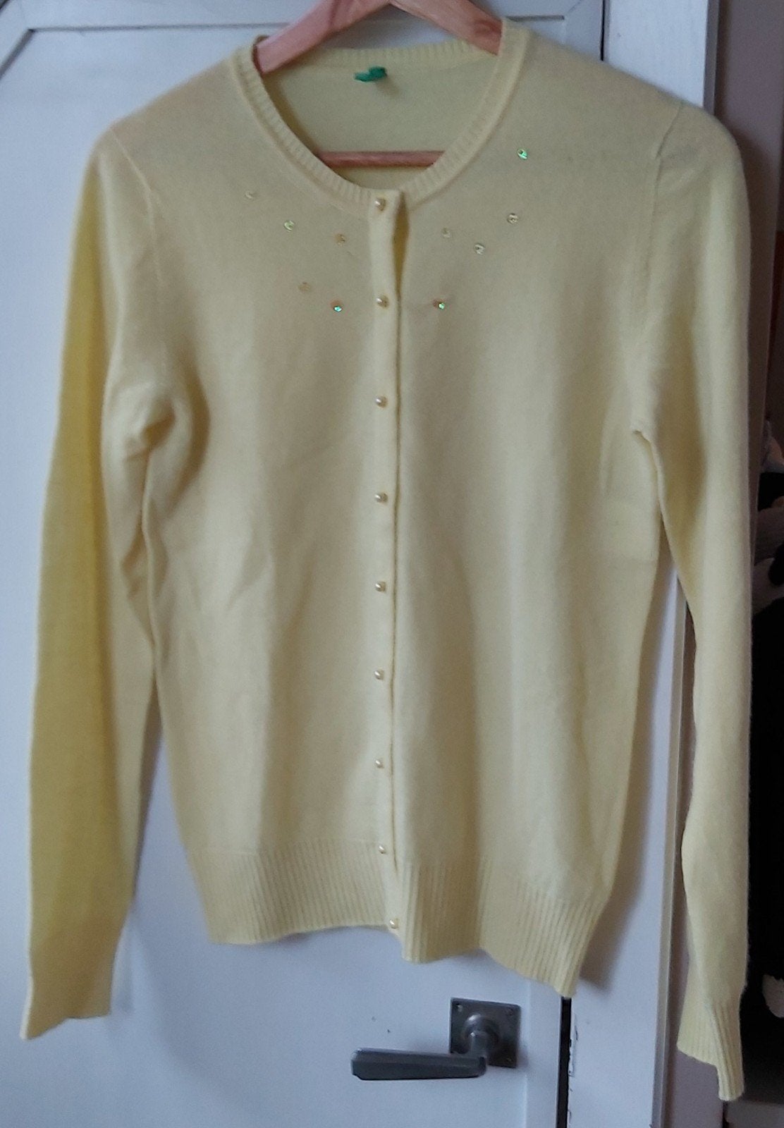 Prachtig vestje met pailletten medium Benetton., Kleding | Dames, Benetton, Ophalen of Verzenden, Zo goed als nieuw, Maat 38/40 (M)