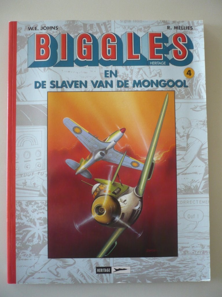 Biggles ( 4 en de slaven van de mongool ) 1ste druk, Eén stripboek, Ophalen of Verzenden, Gelezen