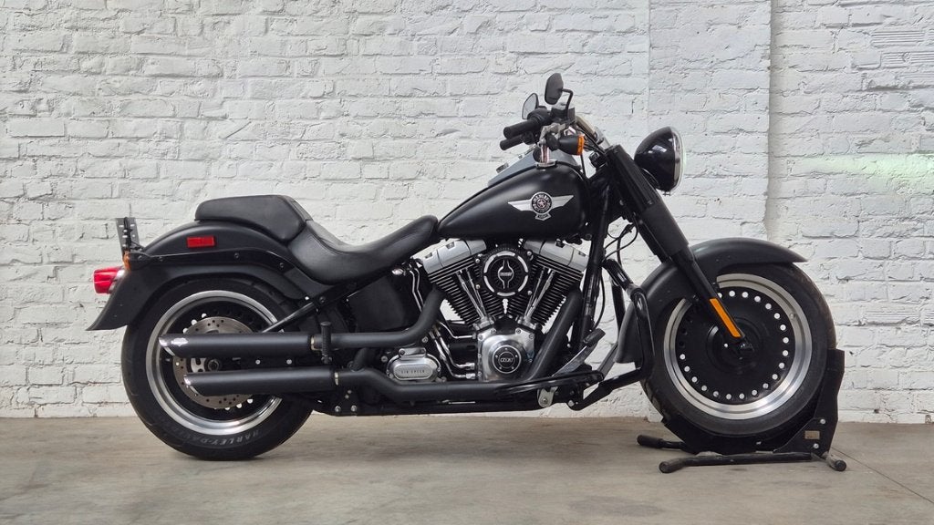 Harley-Davidson Fatboy Fat Boy Matt Black – 5HD @motomobilia, Motoren, Motoren | Harley-Davidson, 2 cilinders, 1690 cc, Occasion