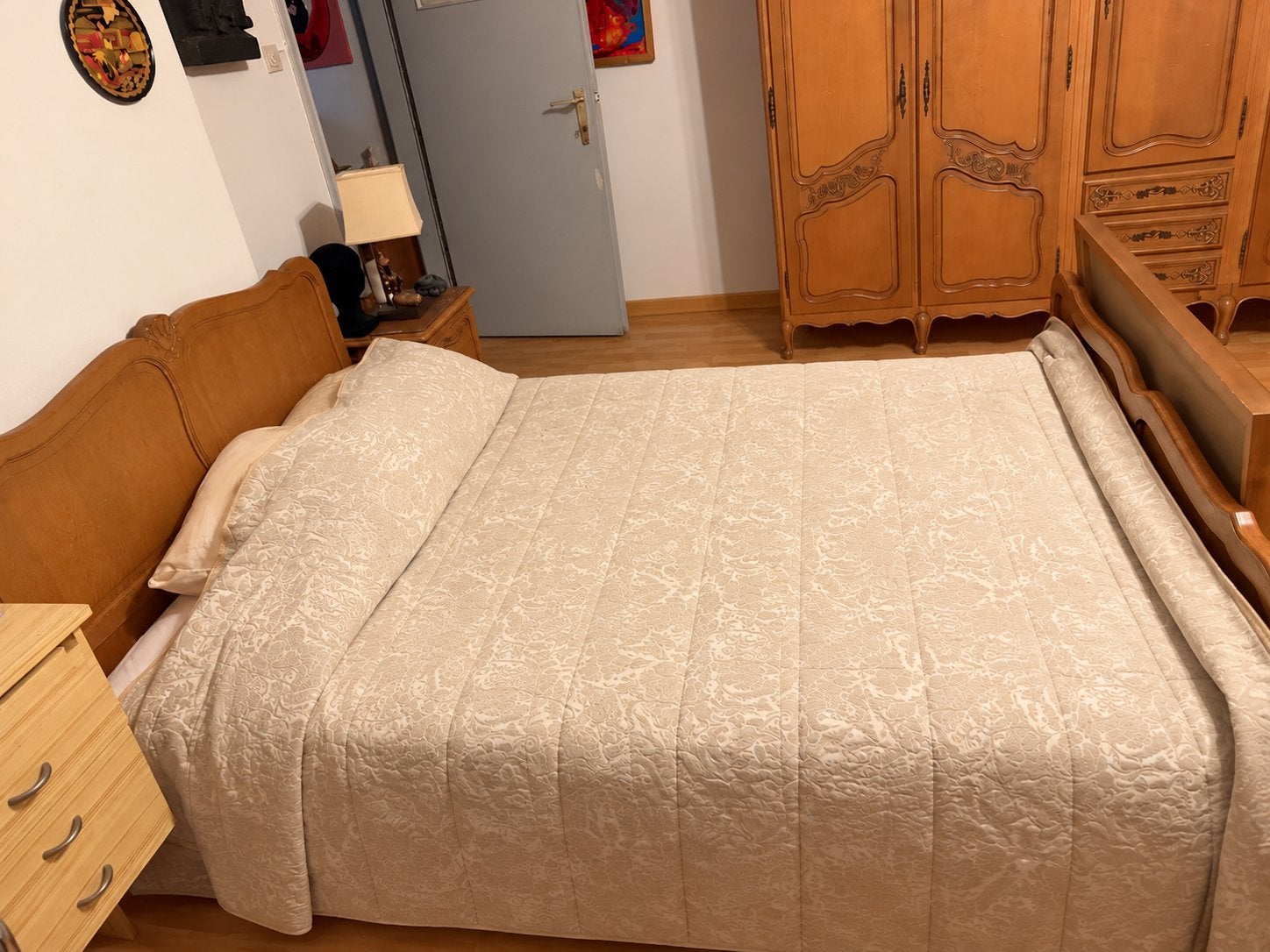 Eiken slaapkamer, Huis en Inrichting, Ophalen, Zo goed als nieuw