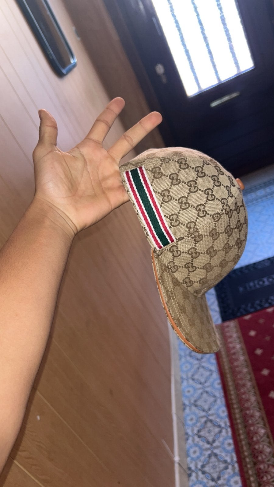 2003 model echte gucci pet bande maroc limited edietie, Kleding | Heren, Hoeden en Petten, Ophalen, Zo goed als nieuw, Pet