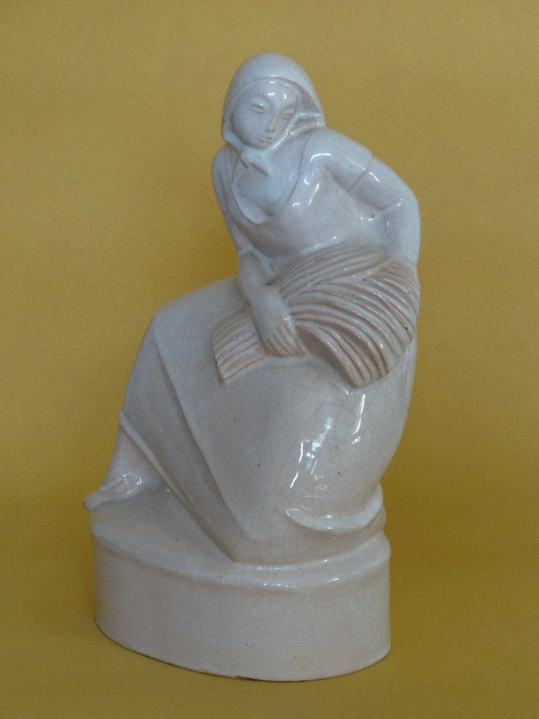 Russische boerin, Ernst Barlach ?, ca 1906, Antiek en Kunst, Verzenden, Art nouveau, Beeld, 20 - 50 cm