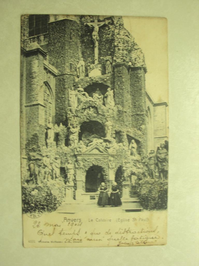 56837 - ANVERS - EGLISE ST-PAUL - LE CALVAIRE - ZIE 2 FOTO'S, Envoi