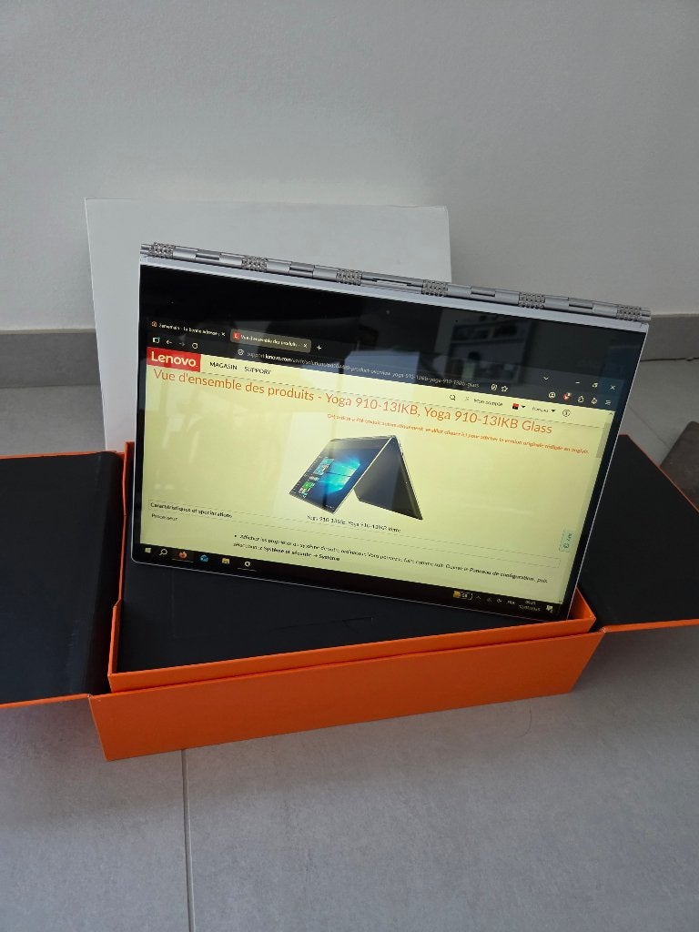 Lenovo Yoga 910 Laptop Tactile 13,9 pouces, Informatique & Logiciels, 256 GB, Core i7, Avec écran tactile, Utilisé
