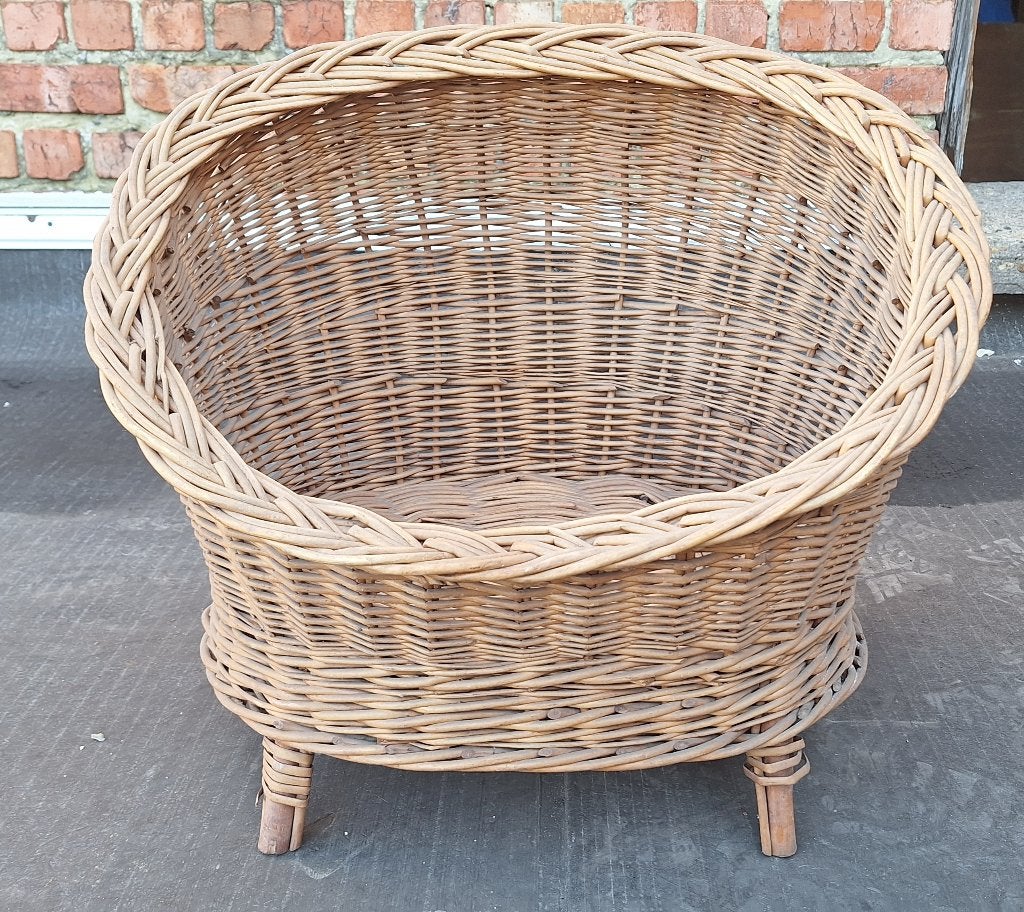 Panier osier vintage peut servir pour un chat, Animaux & Accessoires, Enlèvement, Utilisé, Autre