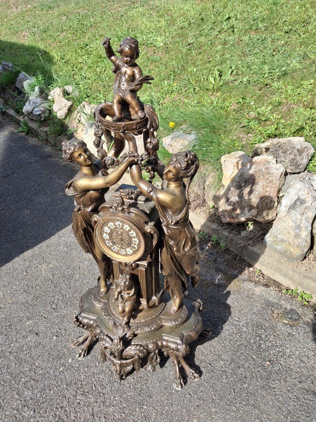 statue superbe en régule a voir offre a 200 euro, Enlèvement
