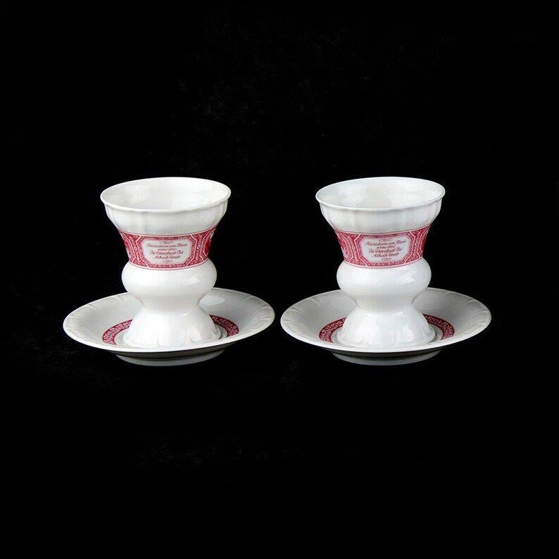 2 Rüdesheimer Kaffee bekers + 3 schotels, Verzamelen, Ophalen, Nieuw, Porselein, Kop en/of schotel