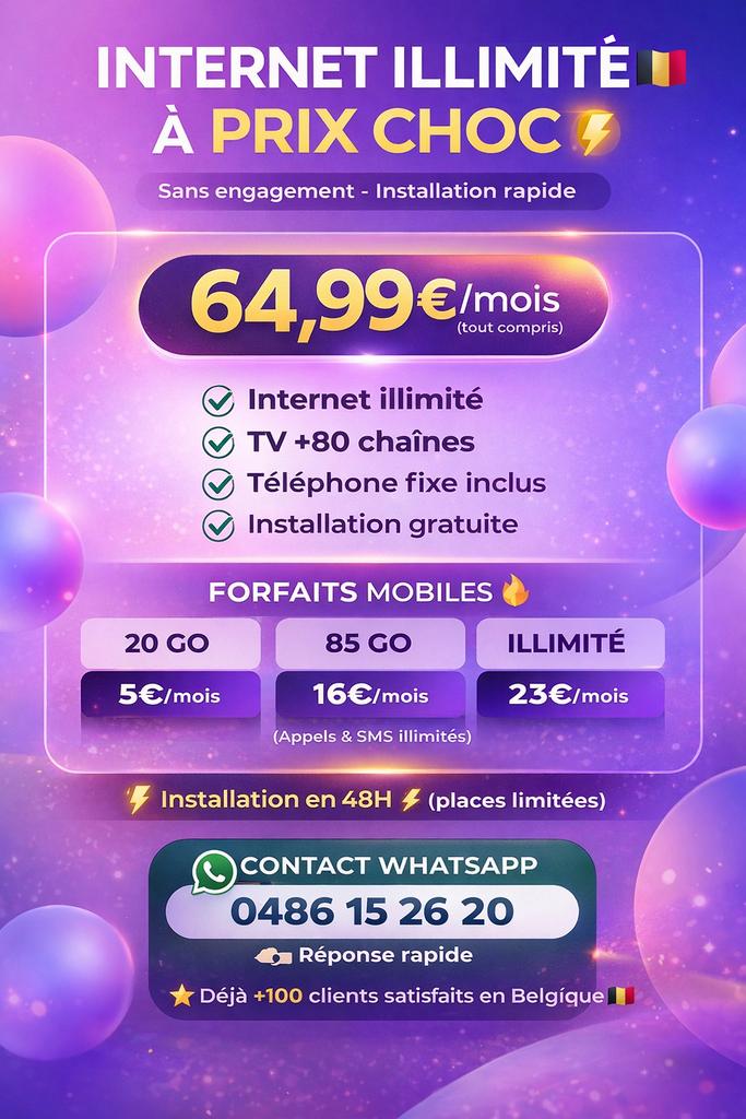 PROMO INTERNET + MOBILE - SANS ENGAGEMENT, Enlèvement