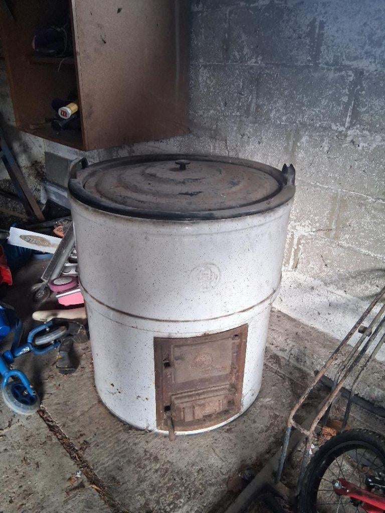 A vendre machine à laver émaillée sur feu de bois, Enlèvement