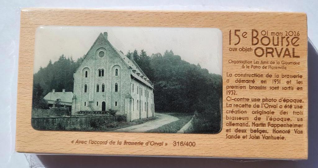 PLAQUETTE DE LA 15eme bourse bière d'Orval, Enlèvement ou Envoi, Neuf, Autres types