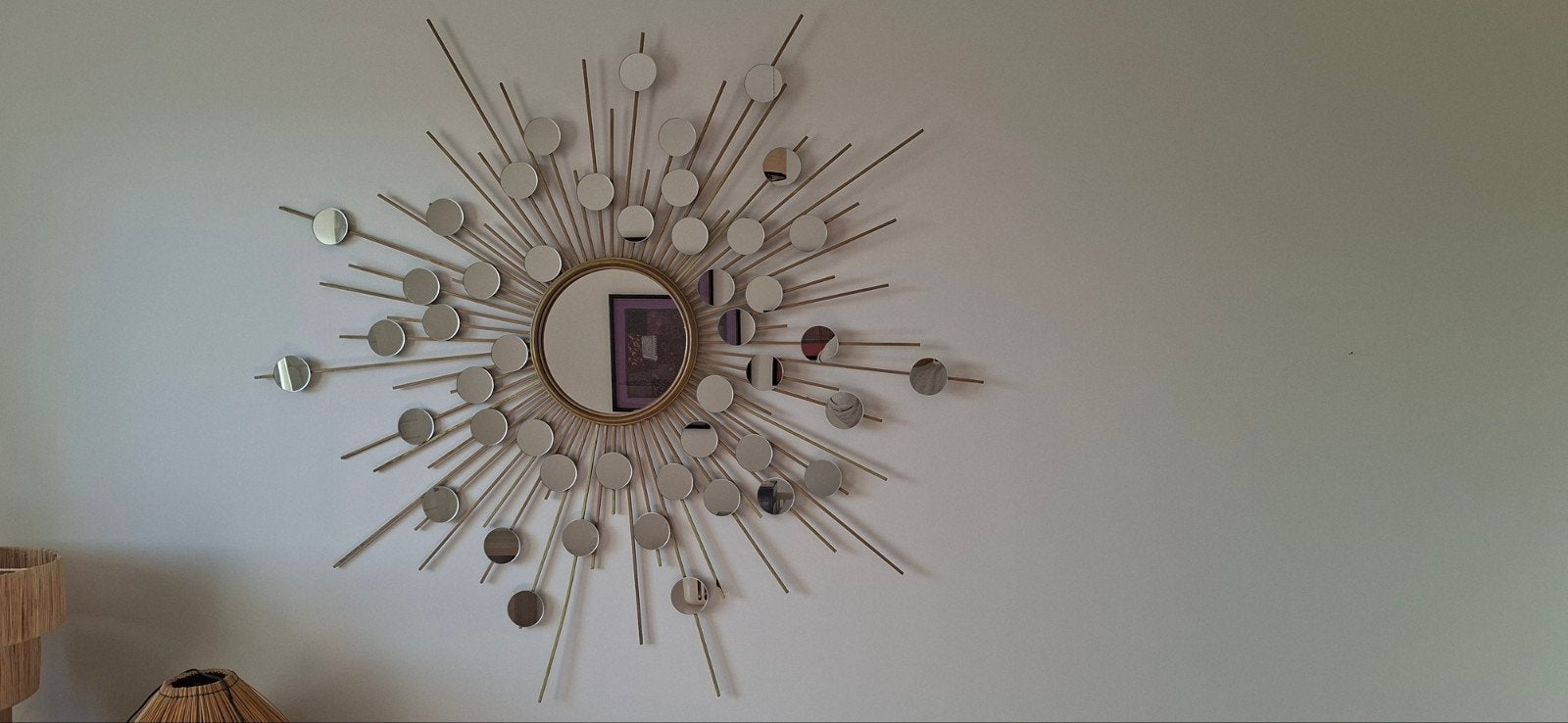 miroir spectaculaire multi miroirs, Huis en Inrichting, Ophalen, 100 tot 150 cm, Rond, 125 cm of meer