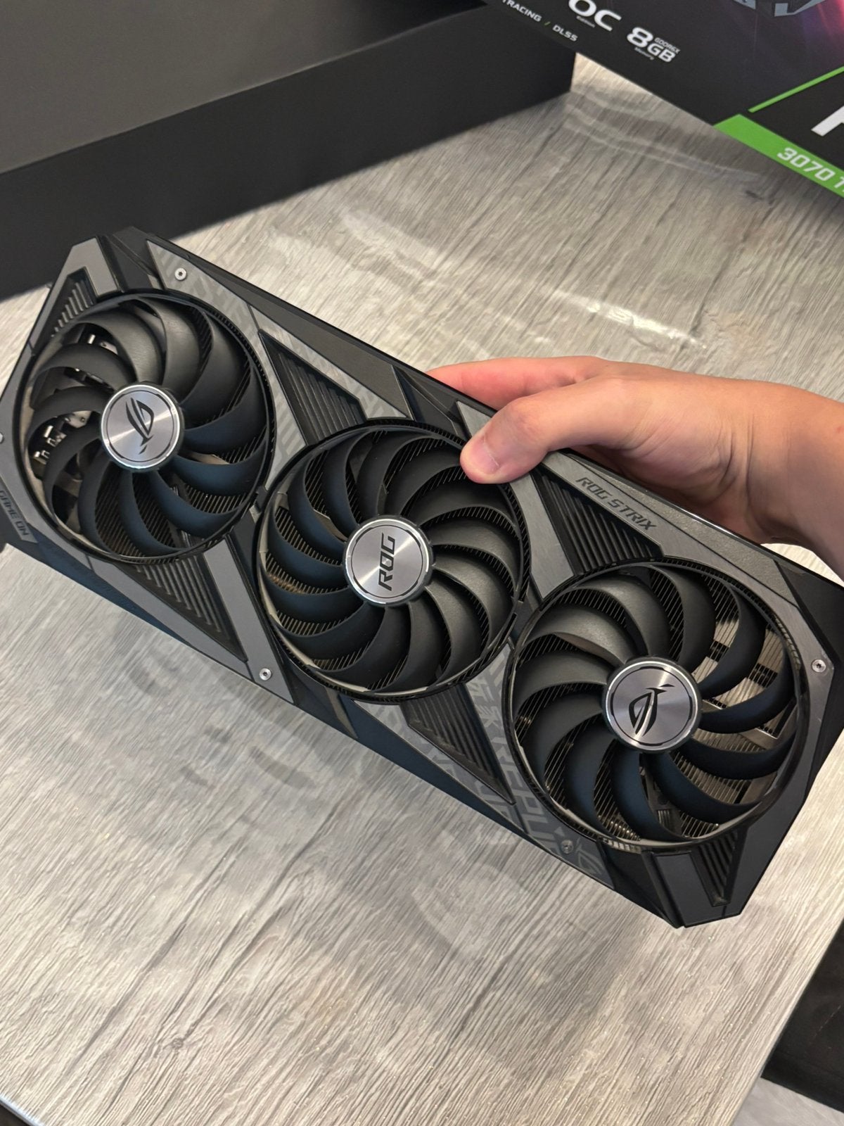 Rtx 3070 Ti Asus rog strix, Computers en Software, Videokaarten, Ophalen, GDDR6, PCI-Express 4, Zo goed als nieuw