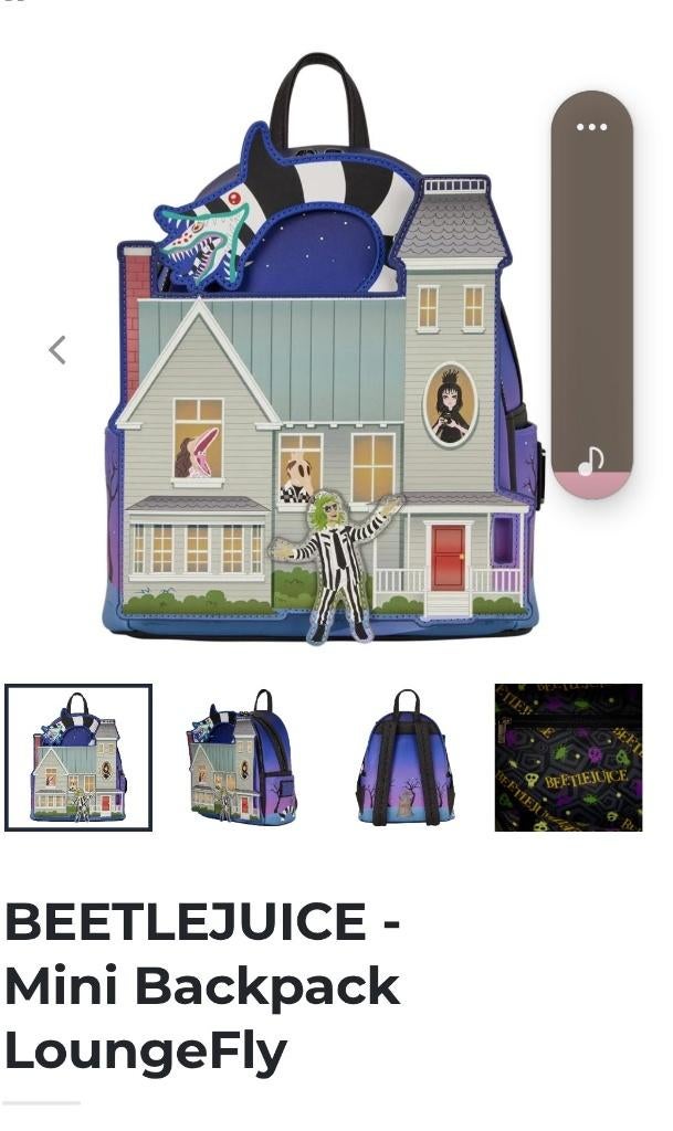 Loungefly beetlejuice mini rugzak, Handtassen en Accessoires, Tassen | Damestassen, Ophalen of Verzenden, Nieuw, Overige kleuren