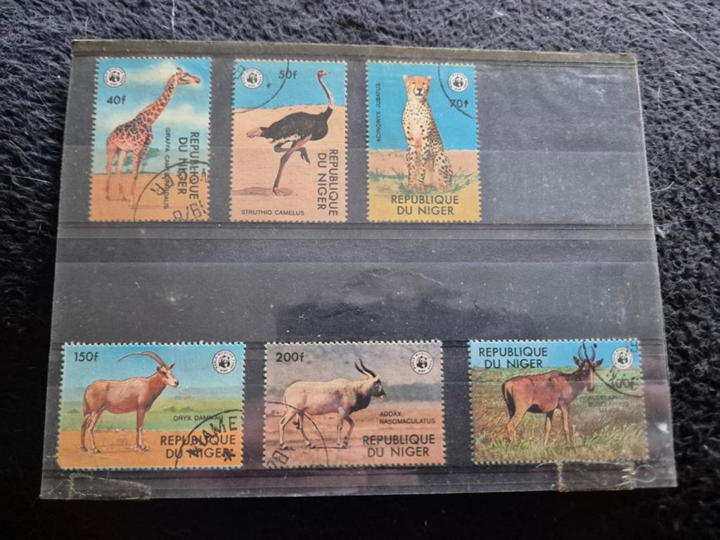 Postzegels dieren wwf  Nigeria, Postzegels en Munten, Postzegels | Afrika, Ophalen of Verzenden, Nigeria