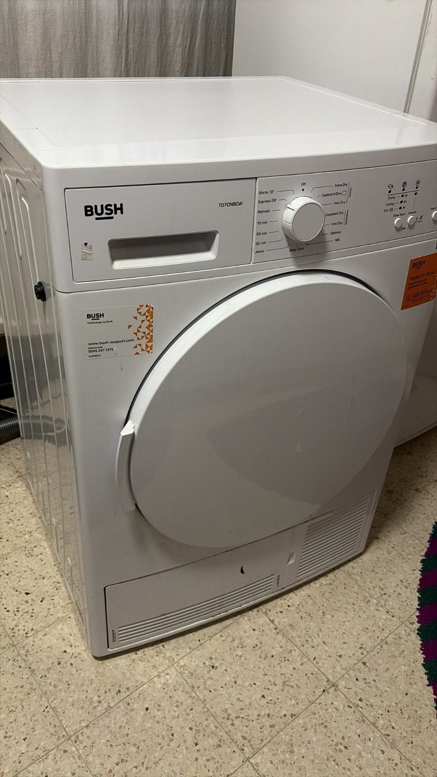 Bosch Droogkasten met 7 kg, Ophalen