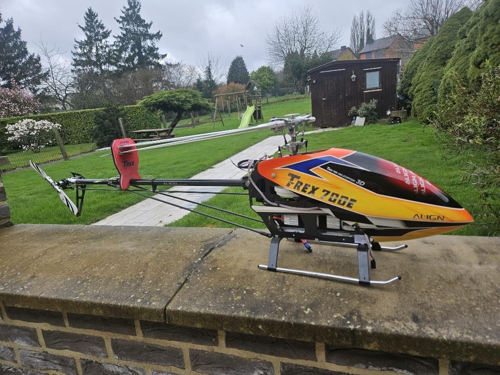 Align T-rex 700 DFC Hélicoptère téléguidé RC., Enlèvement, Comme neuf, Électro, Hélicoptère