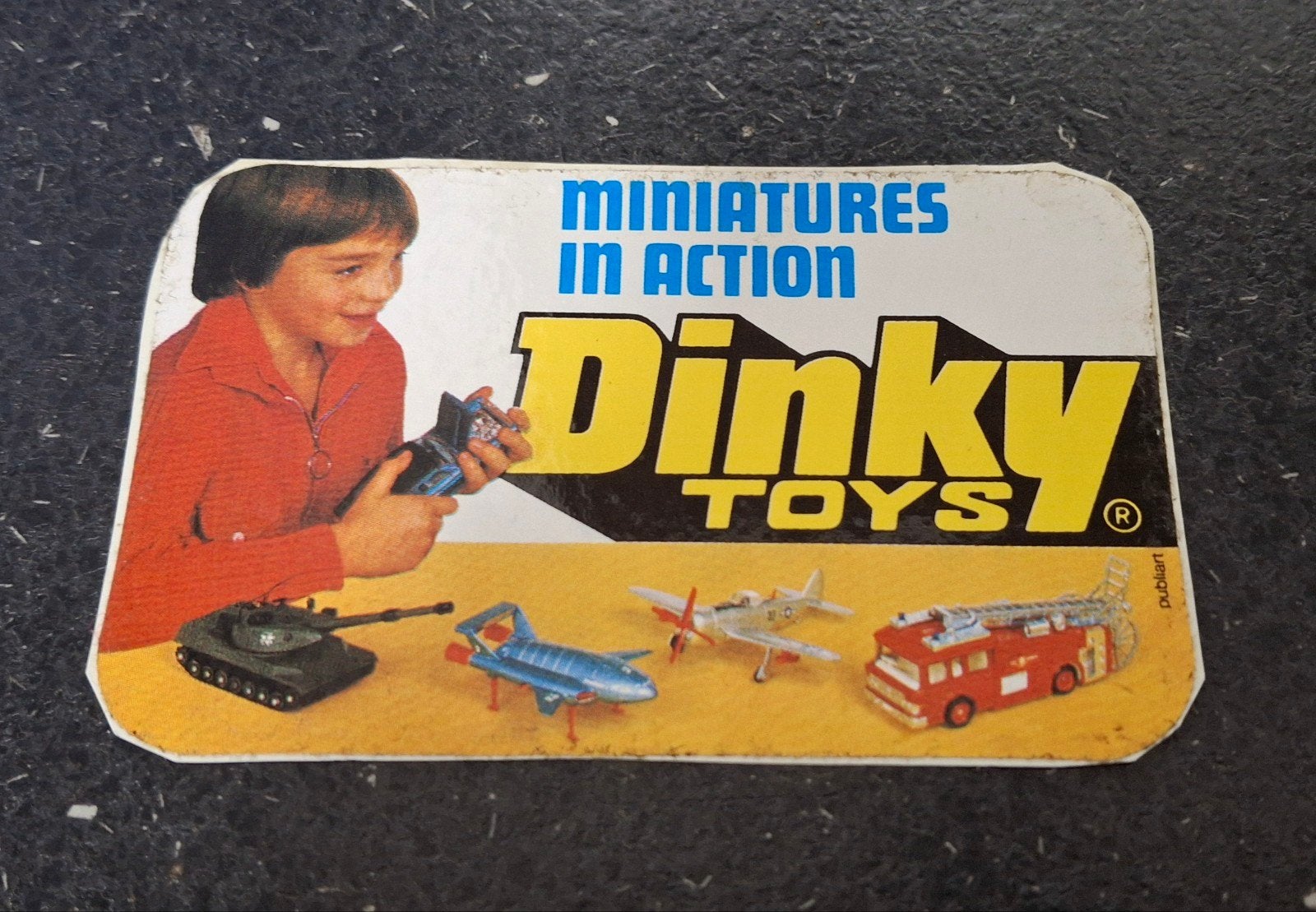 Autocollant de voiture miniature vintage | Dinky Toys, Collections, Enlèvement ou Envoi, Comme neuf, Marque