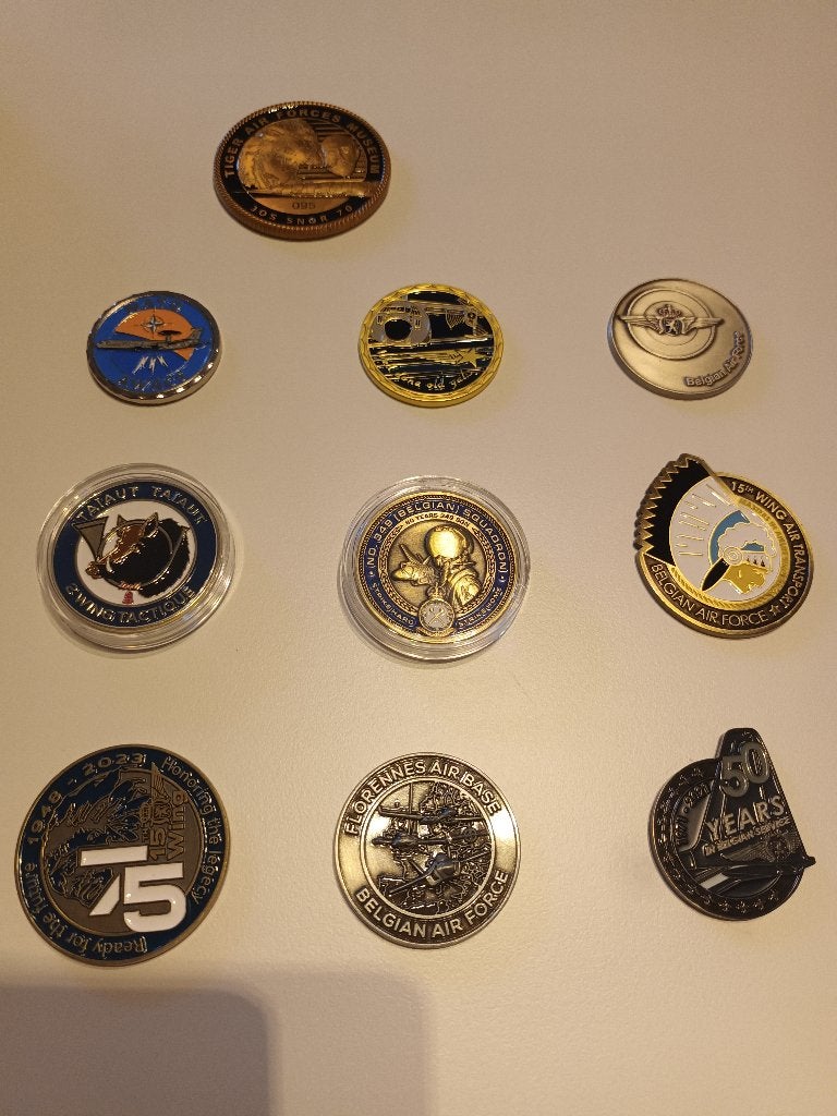 Coins Belgische Luchtmacht, Ophalen of Verzenden, Luchtmacht, Overige typen