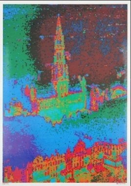 Tirage original de Peter Beyls 1981, Antiquités & Art, Art | Peinture | Abstraite, Enlèvement ou Envoi