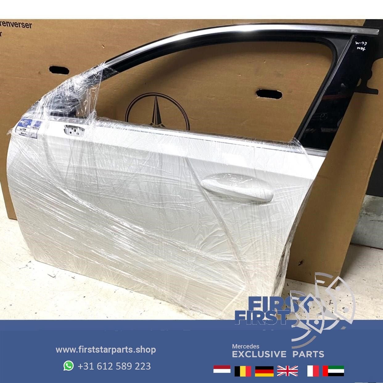 W177 DEUR COMPLEET PORTIER WIT LINKS VOOR Mercedes A Klasse, Gebruikt, -, Deur, Voor